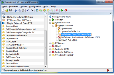 Eventghost "System.OnEndSession" Macro
