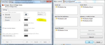 ArtSage Menu Control Events