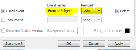 Email: Start Observation