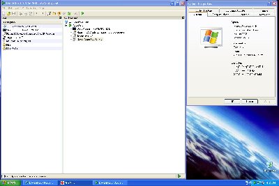 Screencap of my MacBook Pro in Windows XP using EventGhost
