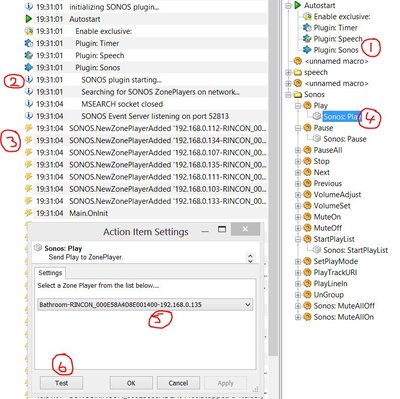 SONOS Plugin Startup Example