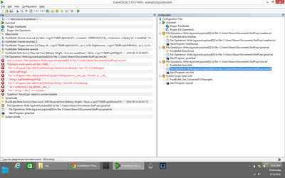 You can see all the configurations on the right, and the error on the left.