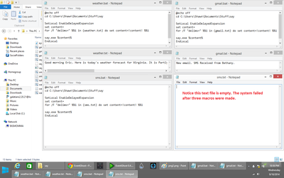 This is the actual code I'm using for my batch files.