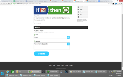 2nd IFTTT Recipe