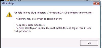 the error