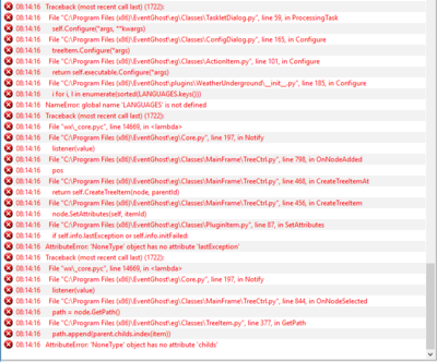 WeatherUnderground 0.5b error.PNG (81.41 KiB) Viewed 2721 times Error log for 0.5b